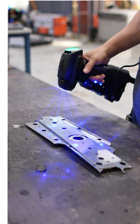 Esc&aacute;ner 3D l&aacute;ser azul port&aacute;til inteligente