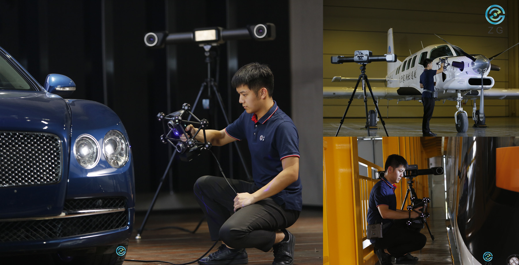 Esc&aacute;ner l&aacute;ser 3D de seguimiento &oacute;ptico