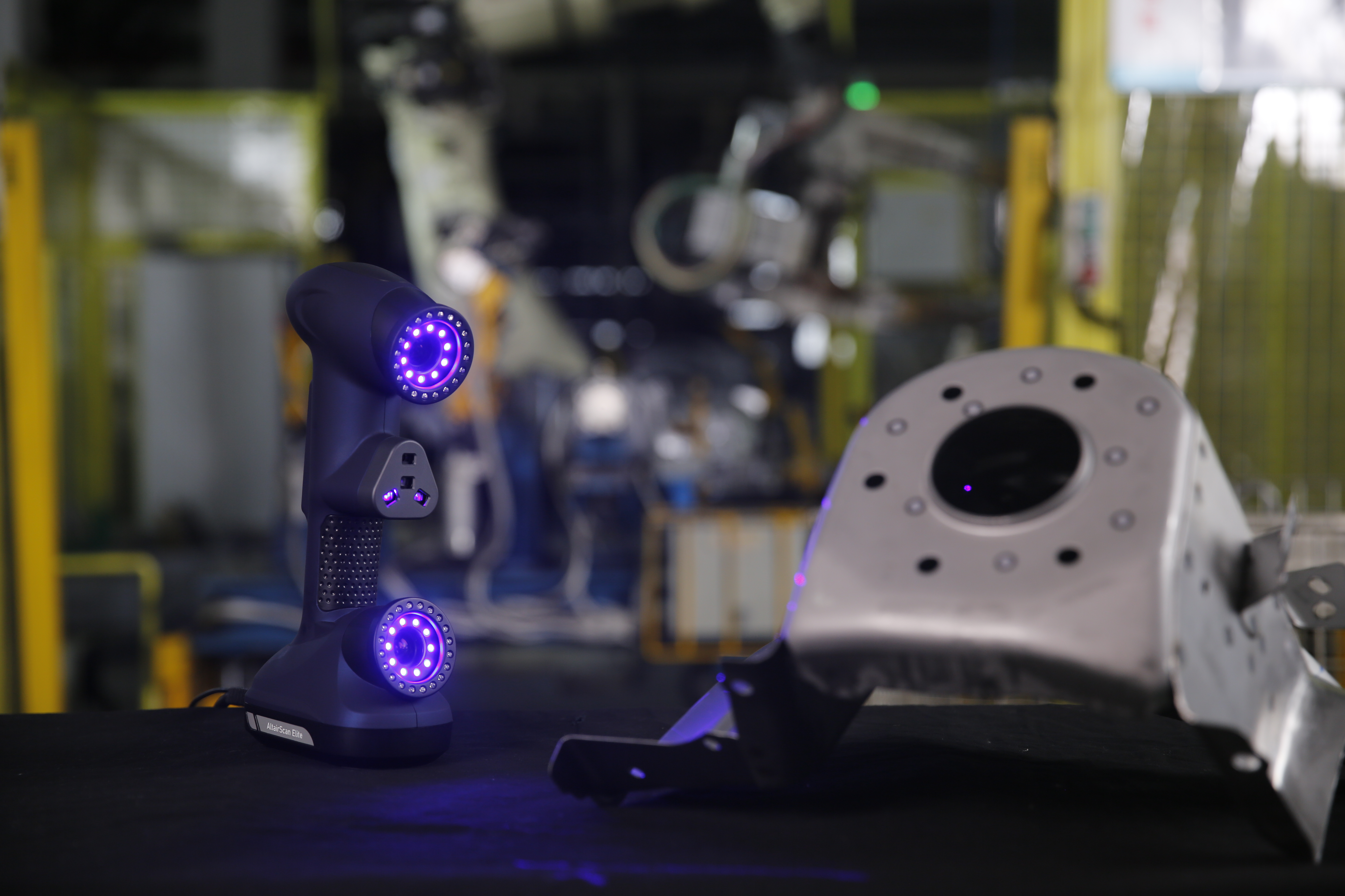 Esc&aacute;ner 3D de luz azul